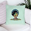 Perna Decorativa, Model Colorful Fashion, 40x40 cm, Verde Menta, Husa Detasabila, Burduf 23 bsc0033 PhotoRoom