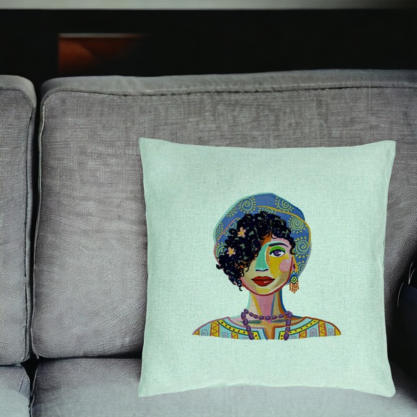 Perna Decorativa, Model Colorful Fashion, 40x40 cm, Verde Menta, Husa Detasabila, Burduf 18 bsc0033 PhotoRoom 2