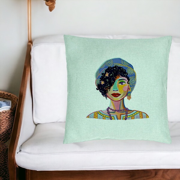 Perna Decorativa, Model Colorful Fashion, 40x40 cm, Verde Menta, Husa Detasabila, Burduf 20 bsc0033 PhotoRoom 4