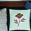 Perna Decorativa, Model Florale Red Paradise, 40x40 cm, Verde Menta, Husa Detasabila, Burduf 24 bsc0034 PhotoRoom 1