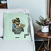 Perna Decorativa, Model Mommy's Boy, 40x40 cm, Verde Menta, Husa Detasabila, Burduf 25 bsc0047 PhotoRoom 2