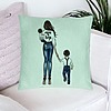 Perna Decorativa, Model Mom of Boys, 40x40 cm, Verde Menta, Husa Detasabila, Burduf 23 bsc0049 PhotoRoom