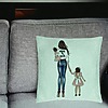 Perna Decorativa, Model Mom of Girls, 40x40 cm, Verde Menta, Husa Detasabila, Burduf 24 bsc0050 PhotoRoom 1
