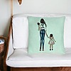 Perna Decorativa, Model Mom of Girls, 40x40 cm, Verde Menta, Husa Detasabila, Burduf 26 bsc0050 PhotoRoom 3