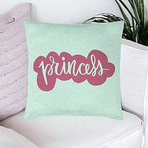 Alternative view of Perna Decorativa, Model Princess, 40x40 cm, Verde Menta, Husa Detasabila, Burduf