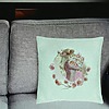 Perna Decorativa, Model The Flower Lady, 40x40 cm, Verde Menta, Husa Detasabila, Burduf 25 bsc0055 PhotoRoom 2
