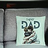 Perna Decorativa, Model Super Dad Baieti, 40x40 cm, Verde Menta, Husa Detasabila, Burduf 24 bsc0060 PhotoRoom 1