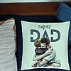Perna Decorativa, Model Super Dad Baieti, 40x40 cm, Verde Menta, Husa Detasabila, Burduf 23 bsc0060 PhotoRoom