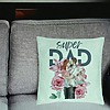 Perna Decorativa, Model Super DAD Fetite, 40x40 cm, Verde Menta, Husa Detasabila, Burduf 24 bsc0061 PhotoRoom 1