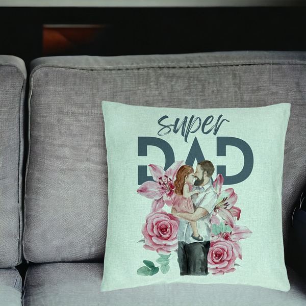 Perna Decorativa, Model Super DAD Fetite, 40x40 cm, Verde Menta, Husa Detasabila, Burduf 17 bsc0061 PhotoRoom 1