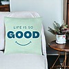 Perna Decorativa, Model Life is So Good, 40x40 cm, Verde Menta, Husa Detasabila, Burduf 25 bsc0065 PhotoRoom 2