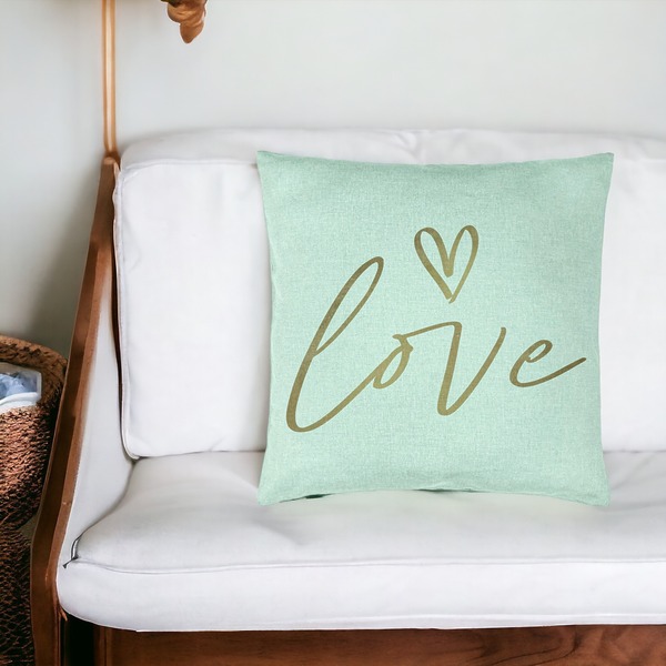Perna Decorativa, Model Love, 40x40 cm, Verde Menta, Husa Detasabila, Burduf 19 bsc0066 PhotoRoom 3