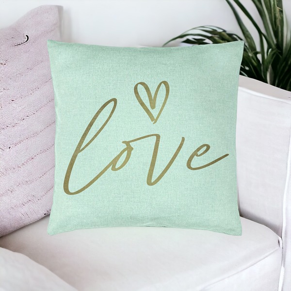Perna Decorativa, Model Love, 40x40 cm, Verde Menta, Husa Detasabila, Burduf 20 bsc0066 PhotoRoom 4