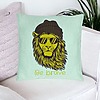 Perna Decorativa, Model Be Brave, 40x40 cm, Verde Menta, Husa Detasabila, Burduf 27 bsc0071 PhotoRoom 4