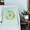Perna Decorativa, Model Mystic Eye, 40x40 cm, Verde Menta, Husa Detasabila, Burduf 25 bsc0073 PhotoRoom 2