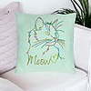 Perna Decorativa, Model Pisica Meow, 40x40 cm, Verde Menta, Husa Detasabila, Burduf 27 bsc0076 PhotoRoom 4