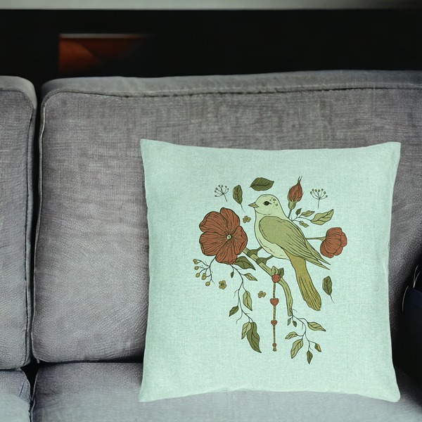 Perna Decorativa, Model Retro Art, 40x40 cm, Verde Menta, Husa Detasabila, Burduf 18 bsc0077 PhotoRoom 2