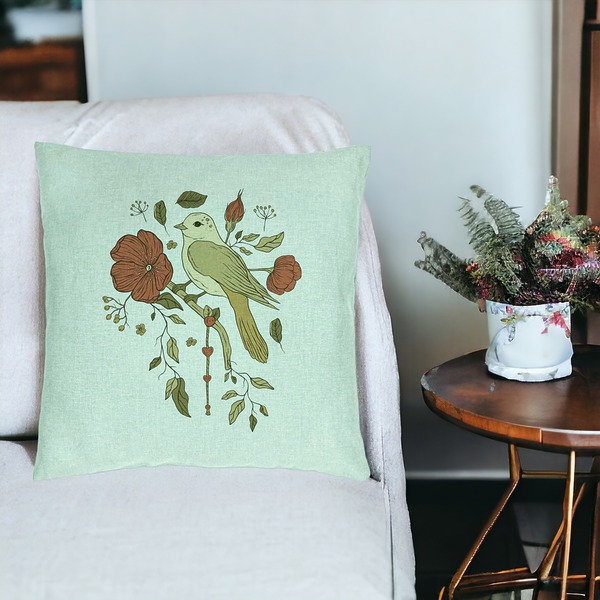 Perna Decorativa, Model Retro Art, 40x40 cm, Verde Menta, Husa Detasabila, Burduf 19 bsc0077 PhotoRoom 3