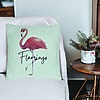 Perna Decorativa, Model Flamingo, 40x40 cm, Verde Menta, Husa Detasabila, Burduf 25 bsc0082 PhotoRoom 2