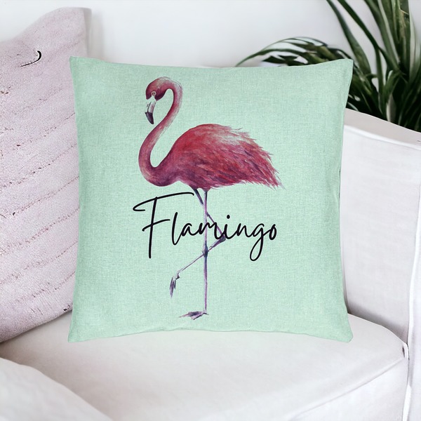 Perna Decorativa, Model Flamingo, 40x40 cm, Verde Menta, Husa Detasabila, Burduf 20 bsc0082 PhotoRoom 4