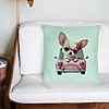 Perna Decorativa, Model Chihuahua Love, 40x40 cm, Verde Menta, Husa Detasabila, Burduf 27 bsc0084 PhotoRoom 4