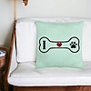 Perna Decorativa, Model I love Doggos, 40x40 cm, Verde Menta, Husa Detasabila, Burduf 27 bsc0088 PhotoRoom 4