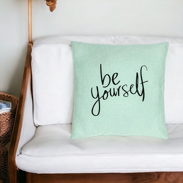 Perna Decorativa, Model Be Yourself, 40x40 cm, Verde Menta, Husa Detasabila, Burduf 19 bsc0103 PhotoRoom 3