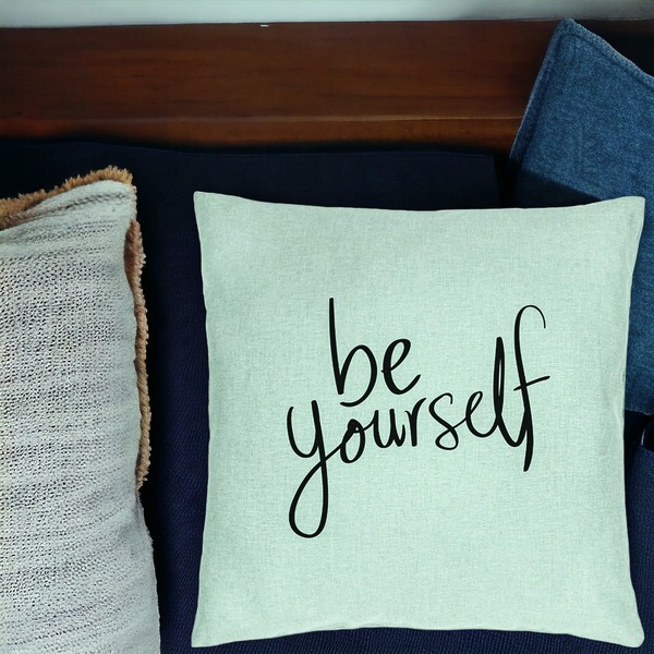 Perna Decorativa, Model Be Yourself, 40x40 cm, Verde Menta, Husa Detasabila, Burduf 16 bsc0103 PhotoRoom