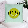 Perna Decorativa, Model Smiley Face 2, 40x40 cm, Verde Menta, Husa Detasabila, Burduf 23 bsc0104 PhotoRoom
