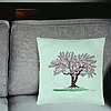 Perna Decorativa, Model Rose Tree, 40x40 cm, Verde Menta, Husa Detasabila, Burduf 25 bsc0110 PhotoRoom 2