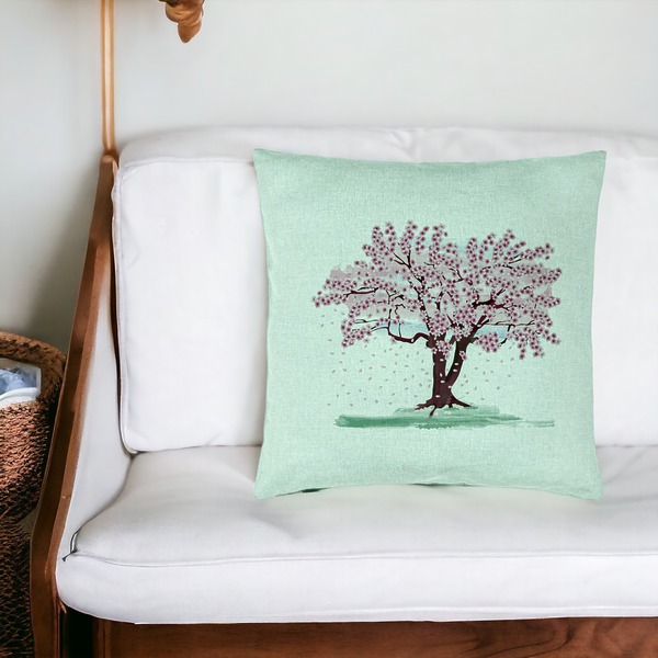 Perna Decorativa, Model Rose Tree, 40x40 cm, Verde Menta, Husa Detasabila, Burduf 20 bsc0110 PhotoRoom 4