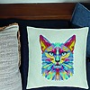Perna Decorativa, Model Contrast Cat, 40x40 cm, Verde Menta, Husa Detasabila, Burduf 24 bsc0116 PhotoRoom 1