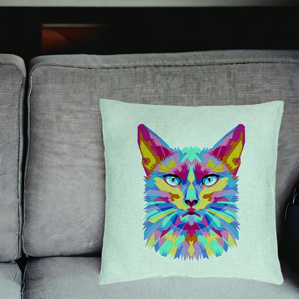 Perna Decorativa, Model Contrast Cat, 40x40 cm, Verde Menta, Husa Detasabila, Burduf 18 bsc0116 PhotoRoom 2