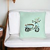 Perna Decorativa, Model Flower Bike, 40x40 cm, Verde Menta, Husa Detasabila, Burduf 26 bsc0118 PhotoRoom 3