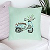 Perna Decorativa, Model Flower Bike, 40x40 cm, Verde Menta, Husa Detasabila, Burduf 27 bsc0118 PhotoRoom 4