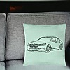 Perna Decorativa, Model BMW Lover, 40x40 cm, Verde Menta, Husa Detasabila, Burduf 24 bsc0124 PhotoRoom 1