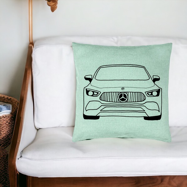 Perna Decorativa, Model Hey Mercedes, 40x40 cm, Verde Menta, Husa Detasabila, Burduf 19 bsc0125 PhotoRoom 3