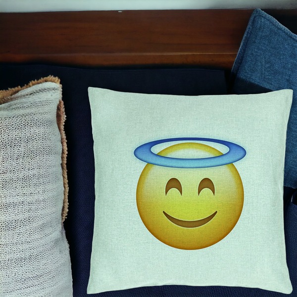 Perna Decorativa, Model Model Emoji Zen, 40x40 cm, Verde Menta, Husa Detasabila, Burduf 17 bsc0234 PhotoRoom 1