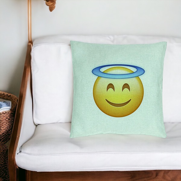 Perna Decorativa, Model Model Emoji Zen, 40x40 cm, Verde Menta, Husa Detasabila, Burduf 20 bsc0234 PhotoRoom 4