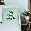 Perna Decorativa, Model Enjoy Every Moment, 40x40 cm, Verde Menta, Husa Detasabila, Burduf 26 bsc0236 PhotoRoom 3
