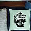 Perna Decorativa, Model Everything You can Imagine is Real, 40x40 cm, Verde Menta, Husa Detasabila, Burduf 24 bsc0242 PhotoRoom 1