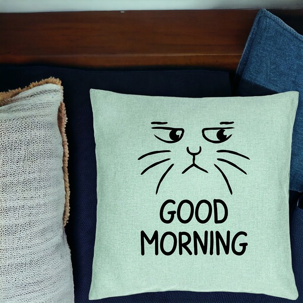 Perna Decorativa, Model Good Morning, 40x40 cm, Verde Menta, Husa Detasabila, Burduf 17 bsc0246 PhotoRoom 1