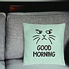 Perna Decorativa, Model Good Morning, 40x40 cm, Verde Menta, Husa Detasabila, Burduf 25 bsc0246 PhotoRoom 2