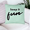 Perna Decorativa, Model Keep it Fun, 40x40 cm, Verde Menta, Husa Detasabila, Burduf 23 bsc0254 PhotoRoom