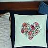 Perna Decorativa, Model Heart of Flowers, 40x40 cm, Verde Menta, Husa Detasabila, Burduf 24 bsc0256 PhotoRoom 1