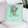 Perna Decorativa, Model Zodia Rac, 40x40 cm, Verde Menta, Husa Detasabila, Burduf 23 bsc0262 PhotoRoom