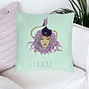 Perna Decorativa, Model Zodia Leu, 40x40 cm, Verde Menta, Husa Detasabila, Burduf 24 bsc0263 PhotoRoom 1