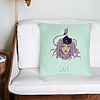 Perna Decorativa, Model Zodia Leu, 40x40 cm, Verde Menta, Husa Detasabila, Burduf 23 bsc0263 PhotoRoom