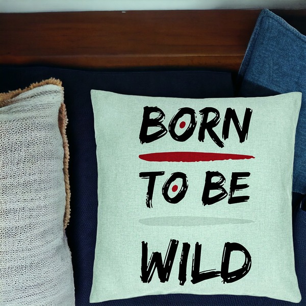 Perna Decorativa, Model Born to Be Wild, 40x40 cm, Verde Menta, Husa Detasabila, Burduf 17 bsc0271 PhotoRoom 1