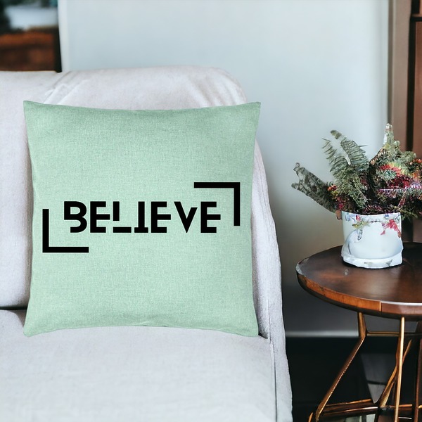 Perna Decorativa, Model Believe, 40x40 cm, Verde Menta, Husa Detasabila, Burduf 19 bsc0272 PhotoRoom 3